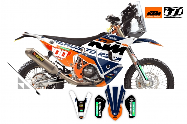 KTM EXC 450 Rally DSG1 Orange-Blau