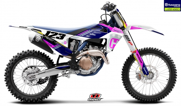 Husqvarna FC, TC Dekor &#039;DSG1 Blau-Pink&#039;