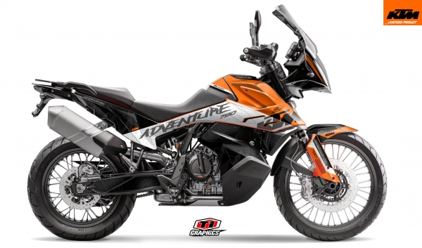 KTM 790 Adventure Dekor &#039;Highlines Orange&#039;