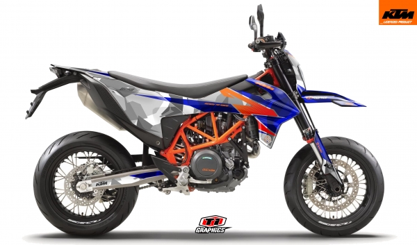 KTM 690 SMC-R Dekor &#039;Camo - Blau&#039;